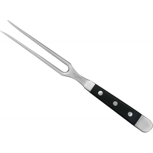  Guede Alpha Series Hand Forged Ice Hardened Stainless Steel Hostaform Handle Carving Fork, 6-Inch