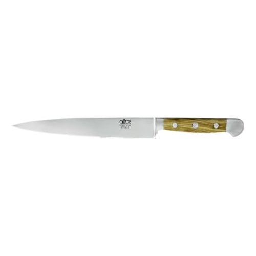  [아마존베스트]Guede Alpha-Olive Series Ham Knife Blade Length: 21 cm Olive Wood X765/21U Kitchen Knife - Forged - Solingen - Sausage Knife - Sharp - Durable - High Quality