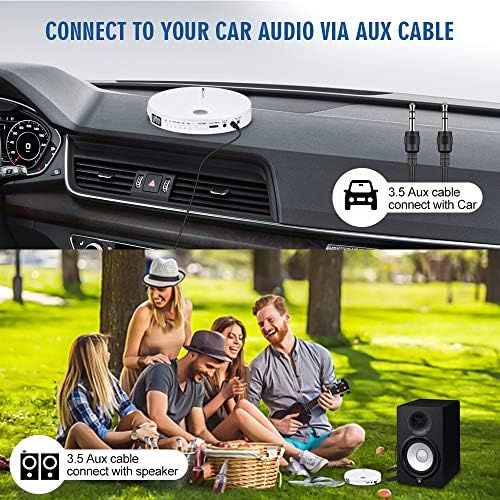  [아마존베스트]Gueray Portable CD Player High Resolution Lossless Digital Audio Walkman CD Player Portable with Headphones for Car Children