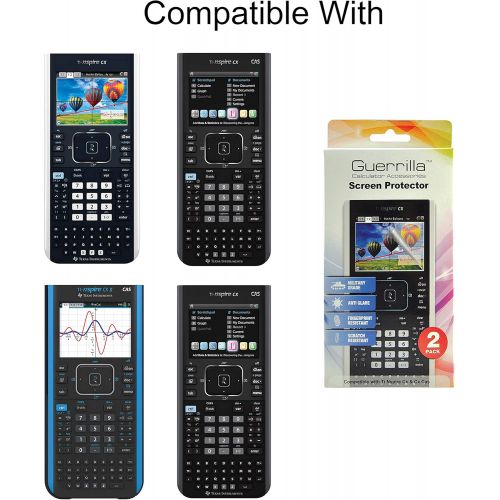  [아마존베스트]Guerrilla Military Grade Screen Protector 2-Pack For TI Nspire CX, CX CAS, CX II, and CX CAS II Graphing Calculator