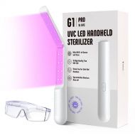 UV Sanitizer Wand, GUESO G1 PRO Portable UVC Sanitizing Light Wand UV Light Sanitizer Wand Ultraviolet Light Wand Foldable & Rechargable For Home Hotel Travel Car Kills 99% of Germ