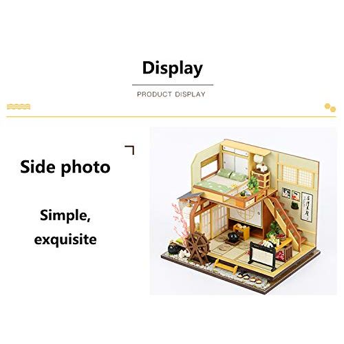  GuiZhen Doll House DIY Miniature 3D Wooden Miniaturas Dollhouse Japanese-Style Furniture Building Kits for Children Christmas