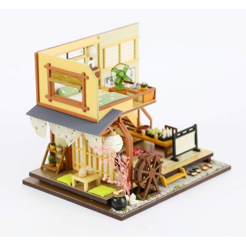  GuiZhen Doll House DIY Miniature 3D Wooden Miniaturas Dollhouse Japanese-Style Furniture Building Kits for Children Christmas