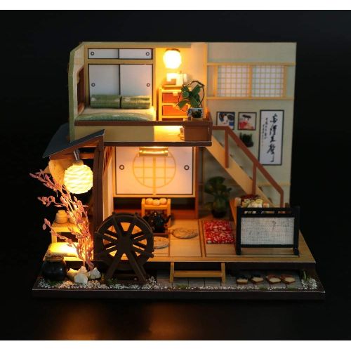  GuiZhen Doll House DIY Miniature 3D Wooden Miniaturas Dollhouse Japanese-Style Furniture Building Kits for Children Christmas