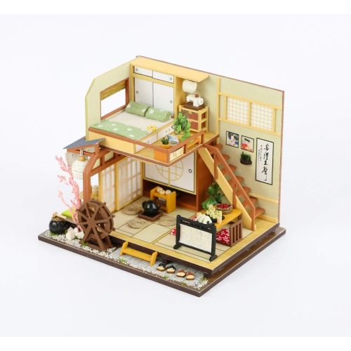  GuiZhen Doll House DIY Miniature 3D Wooden Miniaturas Dollhouse Japanese-Style Furniture Building Kits for Children Christmas