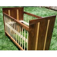 Guice Woodworks Modern Walnut Crib