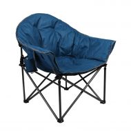 Guide ALPHA CAMP Upgrade Moon Saucer Folding Camping Chair with Cup Holder and Carry Bag Faience