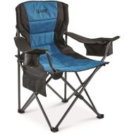 Guide Gear Oversized Camp Chair, Comfy, Portable, Outdoor, Folding, 500-lb. Capacity Blue/Black