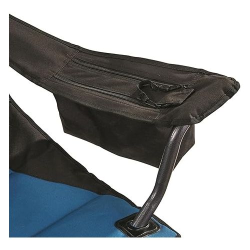  Guide Gear Oversized Camp Chair, Comfy, Portable, Outdoor, Folding, 500-lb. Capacity Blue/Black