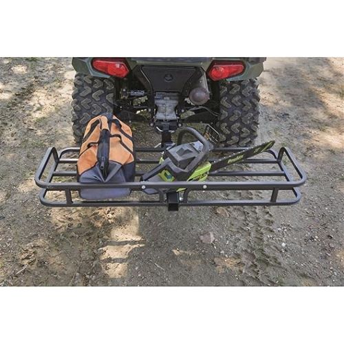  Guide Gear ATV Hitch Cargo Carrier Rack Mount, 300 lb Capacity, Heavy-Duty Steel, 48