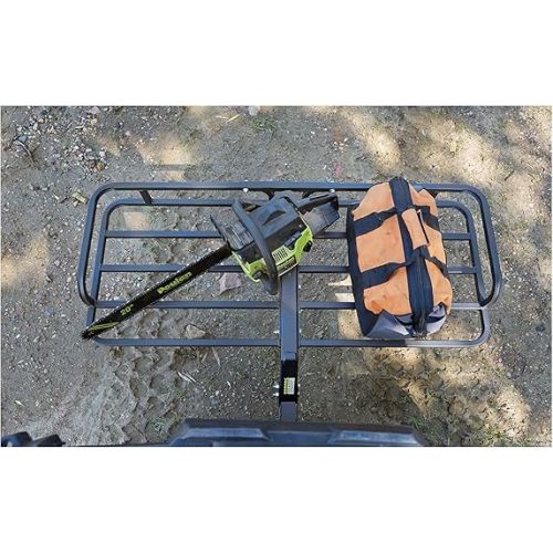  Guide Gear ATV Hitch Cargo Carrier Rack Mount, 300 lb Capacity, Heavy-Duty Steel, 48