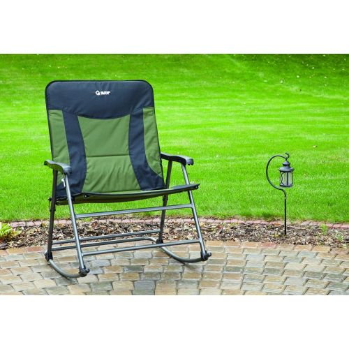  Guide Gear Oversized XXL Rocking Camp Chair, 600-lb. Capacity, Green/Black