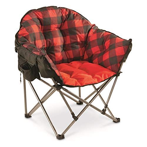  Guide Gear Oversized Club Camp Chair, 500 lb. Capacity, Red Plaid