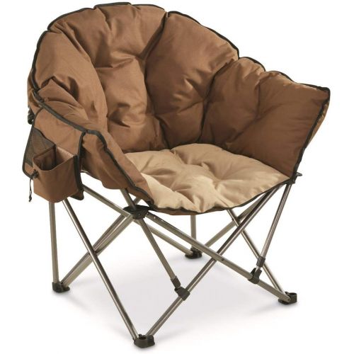  Guide Gear Oversized Club Camp Chair, 500 lb. Capacity, Tan/Brown