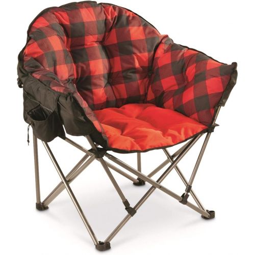  Guide Gear Oversized Club Camp Chair, 500-lb. Capacity, Red Plaid