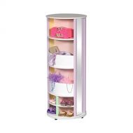 Guidecraft Dress Up Carousel  Pastel: Wooden Wardrobe for Kids, Pretend Play Round Storage Station with Hooks