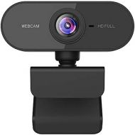 [아마존베스트]Guijiyi Dewanxin Webcam, USB Full HD 1080P Webcam with Noise Cancelling Microphone PC Laptop Desktop Webcam with 360° Rotating Base Plug & Play for Video Calls, Live Streaming, Games and C