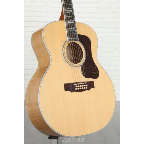  Guild F-512E Maple, Jumbo 12-String Acoustic-Electric Guitar - Natural