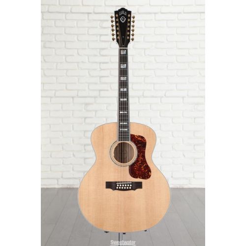  Guild F-512E Maple, Jumbo 12-String Acoustic-Electric Guitar - Natural Demo
