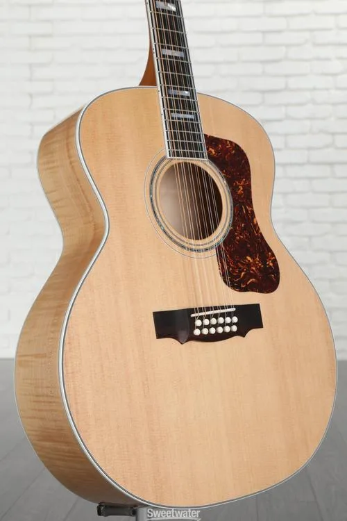 Guild F-512 Maple, 12-String Acoustic Guitar - Natural Demo