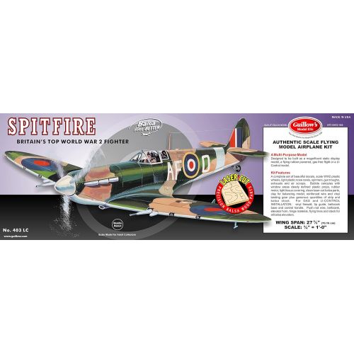  Guillows Spitfire Laser Cut Model Kit