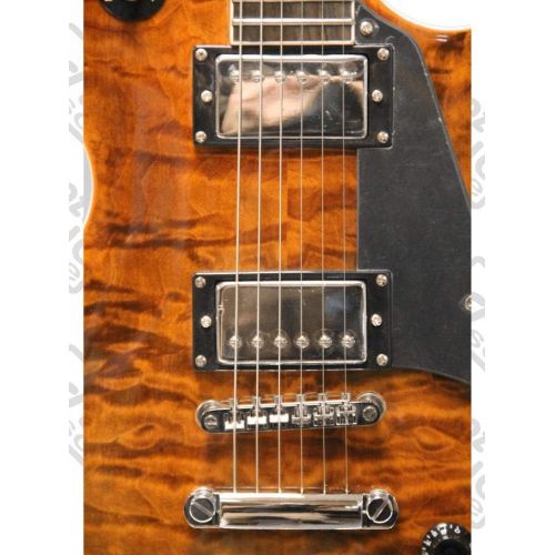  Oscar Schmidt OE20 Vintage Style Electric Guitar, Quilt Tiger Eye OE20QTE KIT