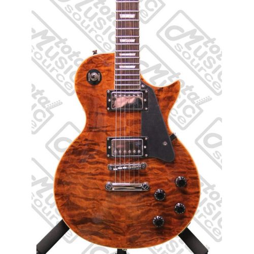  Oscar Schmidt OE20 Vintage Style Electric Guitar, Quilt Tiger Eye OE20QTE KIT