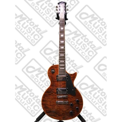  Oscar Schmidt OE20 Vintage Style Electric Guitar, Quilt Tiger Eye OE20QTE KIT