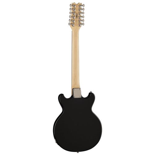  Dean Boca 12-String Semi-Hollowbody Electric Guitar, Classic Black