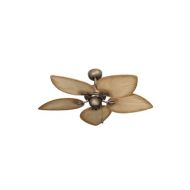 Gulf Coast Fans 42-Inch Bombay Tropical Ceiling Fan - Antique Bronze