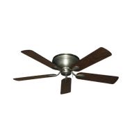 Gulf Coast Fans Stratus Hugger Ceiling Fan in Satin Steel with 52 Distressed Hickory