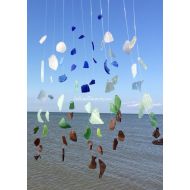 /GulfCoastTreasure Rustic Sea Glass Wind Chime Best Selling Made to Order Driftwood Garden lovers Home Decor Nautical Wedding Housewarming Gift for newlyweds
