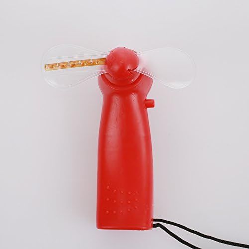  [아마존베스트]Gulin Portable Mini Handheld Fan Colourful LED Light Small Fan Strong Wind Suit for Home Office Travel Ourdoor