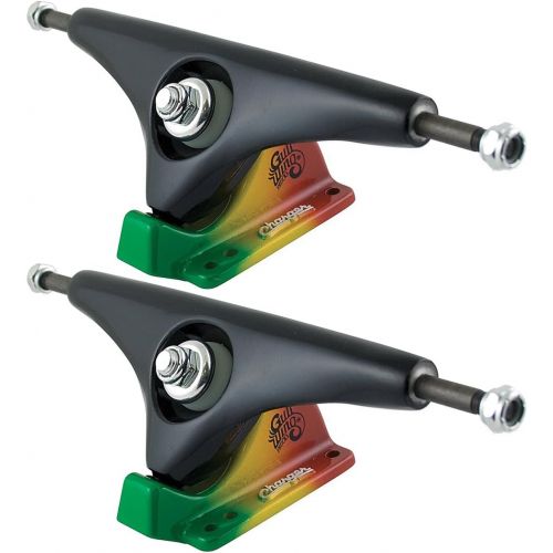  Gullwing Charger 9.0 Black/Rasta Skateboard Trucks (Set Of 2)