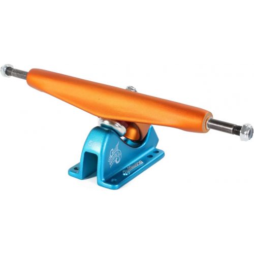  Gullwing Longboard Trucks Charger Reverse Kingpin Orange 10 Axle (Pair)