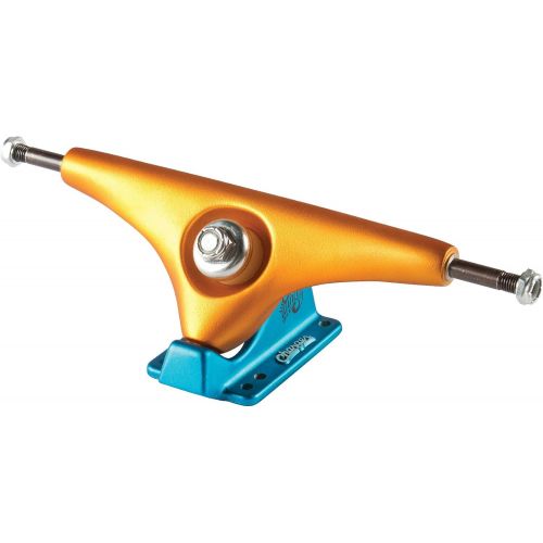  Gullwing Longboard Trucks Charger Reverse Kingpin Orange 10 Axle (Pair)