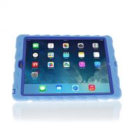Apple iPad Air Hideaway with Stand Light blue Gumdrop Cases Silicone Rugged Shock Absorbing Protective Dual Layer Cover Case