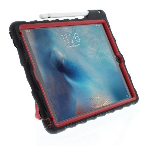  Gumdrop Cases Hideaway Stand for Apple iPad Pro 9.7 (2016) A1673, A1674, A1675 Rugged Tablet Case Shock Absorbing Cover, BlackRed