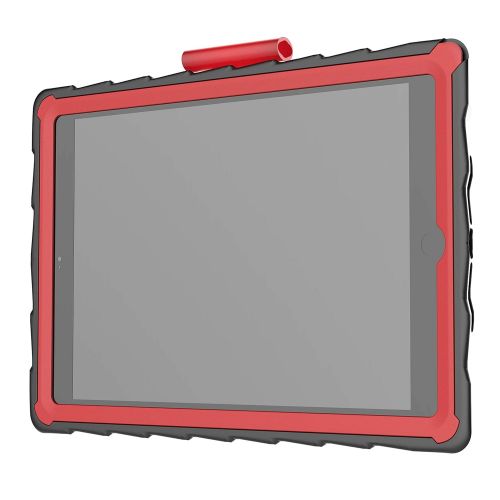  Gumdrop Cases DropTech Rugged Protection for The Apple iPad 9.7 (6th & 5th Gen) - Black Rugged Tablet Cover with Built-in Stand, Screen and Port Cover (DT-APRIPAD6G-BLK_RED)