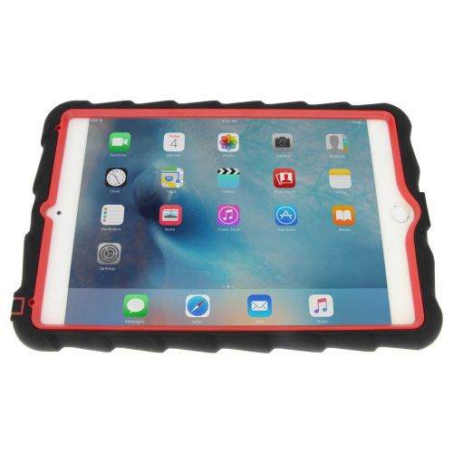  Gumdrop Cases Hideaway Stand for Apple iPad Mini 4 (Late 2015) A1538 A1550 Rugged Tablet Case Shock Absorbing Cover, BlackRed
