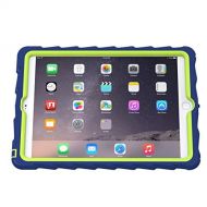 Gumdrop Cases Hideaway Stand for Apple iPad Air 2 Rugged Tablet Case Shock Absorbing Cover Royal BlueLime A1566, A1567