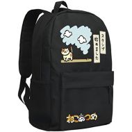 Gumstyle Neko Atsume Backpack Anime School Bag Classic Schoolbag Black