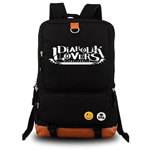  Gumstyle Anime Diabolik Lovers Luminous Large Capacity School Bag Cosplay Backpack Black and Blue