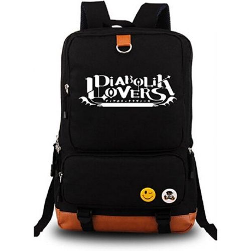  Gumstyle Anime Diabolik Lovers Luminous Large Capacity School Bag Cosplay Backpack Black and Blue