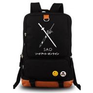 Gumstyle Anime Sword Art Online SAO Luminous Large Capacity School Bag Cosplay Backpack Black and Blue