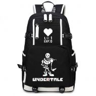 Gumstyle Undertale Game School Bag Backpack Shoulder Laptop Bags for Boys Girls Students Black 4