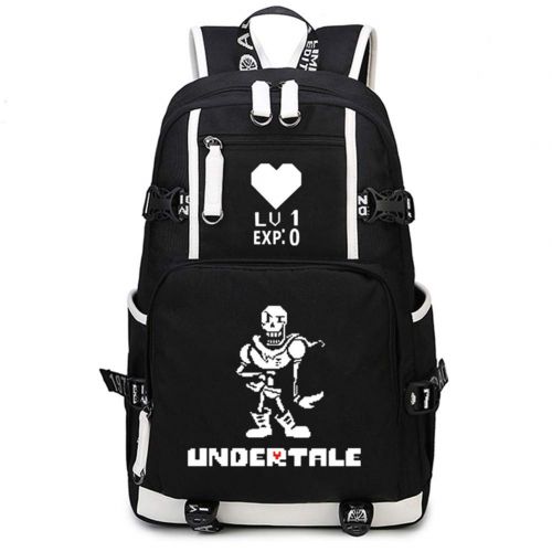  Gumstyle Undertale Game School Bag Backpack Shoulder Laptop Bags for Boys Girls Students Black 4