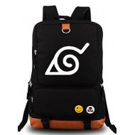 Gumstyle Anime Naruto Luminous Large Capacity School Bag Cosplay Backpack Black and Blue