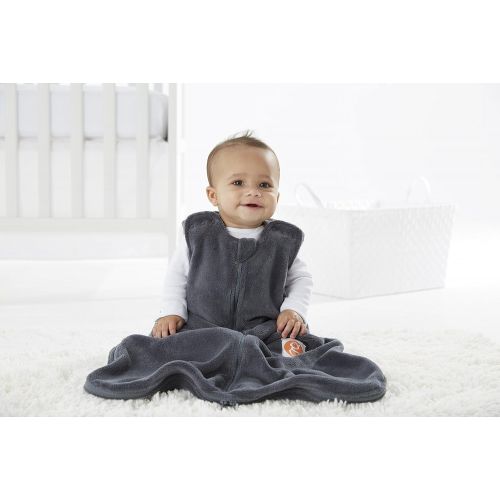  Gunamuna Gunapod Sleep Sack Unisex Fleece Wearable Blanket Baby Sleeping Bag, Charcoal Grey