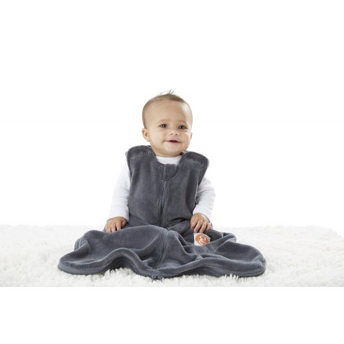  Gunamuna Gunapod Sleep Sack Unisex Fleece Wearable Blanket Baby Sleeping Bag, Charcoal Grey